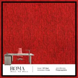 Roma wall to wall 137-Red         (SISA POTONGAN KECIL-KECIL)