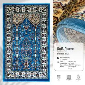Soft yaren - D0189B - blue