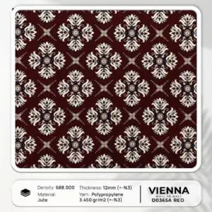 Vienna wall to wall D0365A-Red