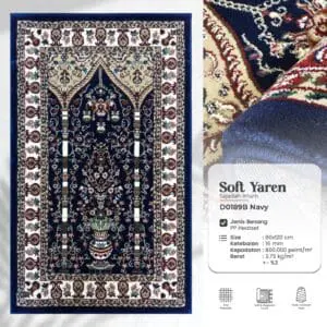 Soft yaren - D0189B - navy