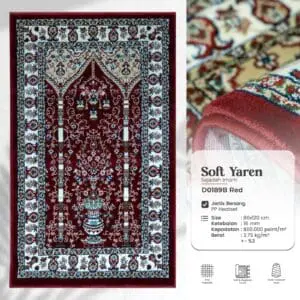 Soft yaren - D0189B - Red