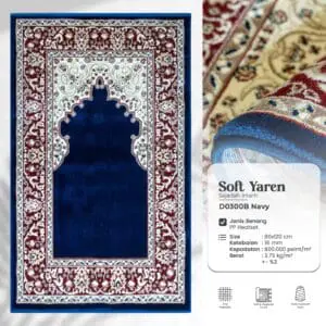 Soft yaren - D0300B - Navy