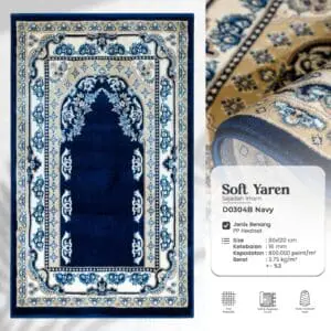 Soft yaren - D0304B - Navy