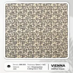 Vienna wall to wall D0374A- Cream