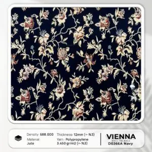 Vienna wall to wall D0366A-Navy