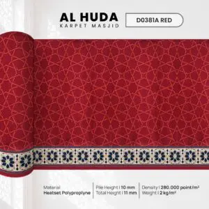 Al Huda -D0381A - Red